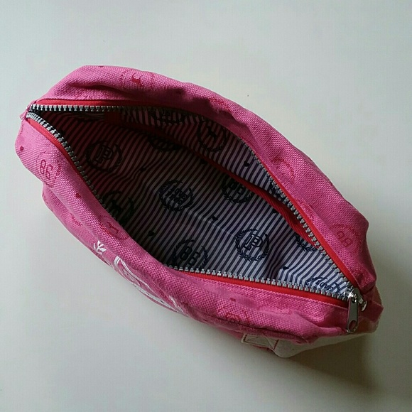 VS PINK | Y2K Pink Adorable Canvas Logo Cosmetic Bag - Picture 9 of 11